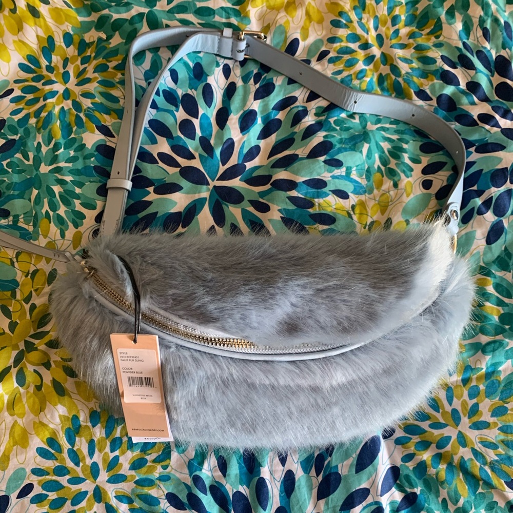 Faux fur fanny pack